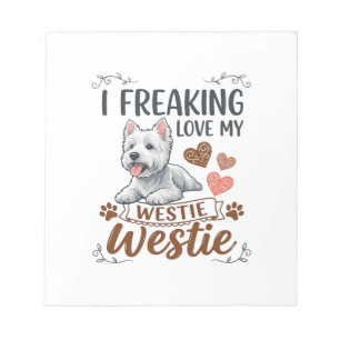 Dolle Liefde Westie Hond Harten Pootjes_1 Notitieblok