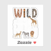 Dolle liefhebber van lezen Dierentuin Dieren Schat Sticker (Vel)