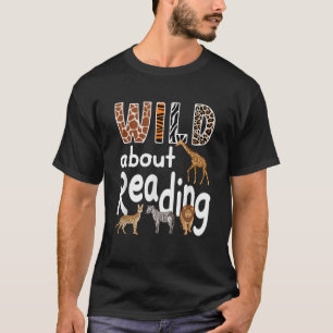 Dolle liefhebber van lezen Dierentuin Dieren Schat T-shirt