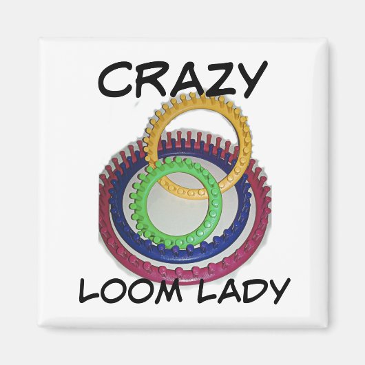 Dolle Loom Dame Magneet (Voorkant)