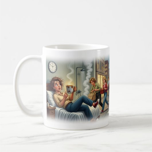 Dolle maandagmorgenchaos Funny Mok (Links)