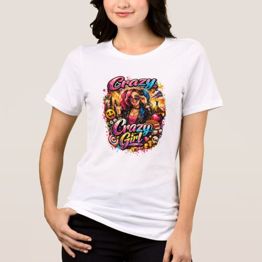 Dolle meid T-shirt (Voorkant)
