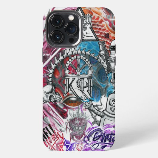 Dolle mix iPhone hoesje (Achterkant)