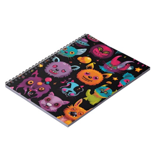 Dolle monster  notitieboek (Linkerzijde)