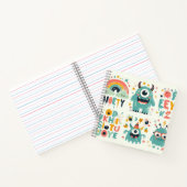 Dolle Monster Parade – Kleurige Wezens Chaos Notitieboek (Binnen)
