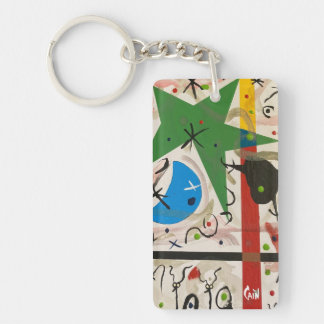 DOLLE NACHT MET GROENE STER SLEUTELHANGER
