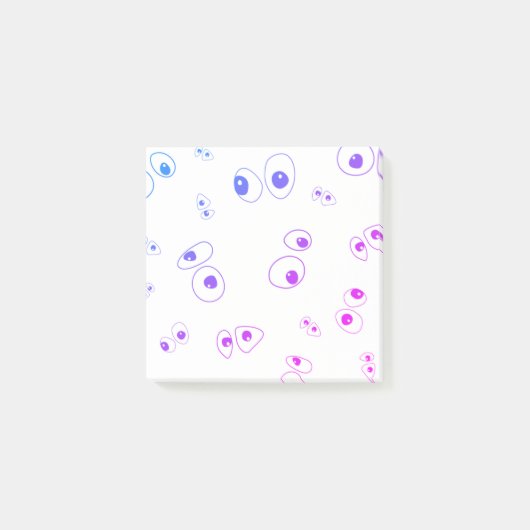 Dolle ogen tekenen, eenvoudig, dwaas en leuk post-it® notes (Voorkant)