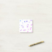 Dolle ogen tekenen, eenvoudig, dwaas en leuk post-it® notes (Op bureau)