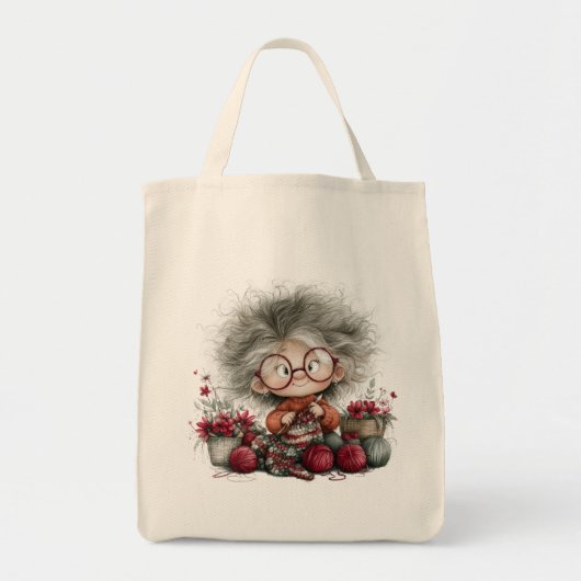 Dolle oma tote bag (Voorkant)