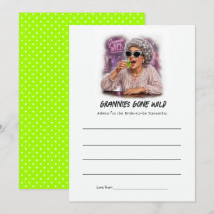 Dolle Oma's Funny Oma Bruidsfeest Advieskaart