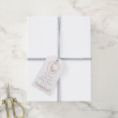 Dolle Pink Gans creat Baby shower Bedankt Cadeaulabel (Met Touw)