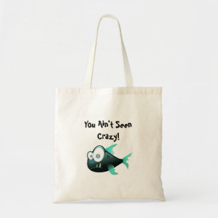 Dolle Piranha, Grappige Tekenfilm Vis Ontwerp Tote Bag