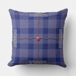 Dolle Plaid in het Blauw Kussen