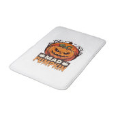 Dolle Pompoen Halloween Vintage Gravure Design_1 Badmat (Gekanteld)