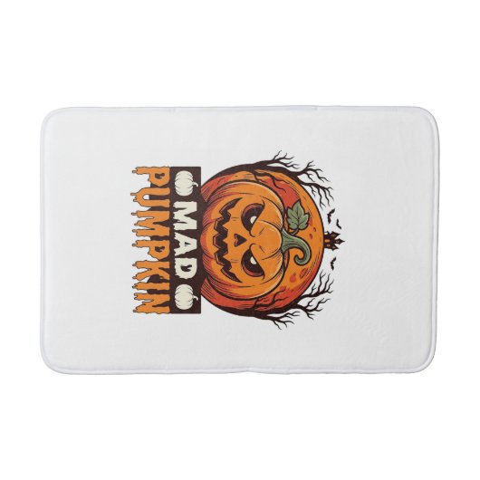 Dolle Pompoen Halloween Vintage Gravure Design_1 Badmat (Voorkant)