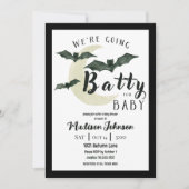 Dolle pret met baby Oktober baby shower QR-code Kaart (Voorkant)