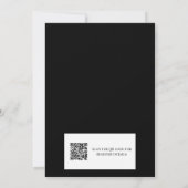 Dolle pret met baby Oktober baby shower QR-code Kaart (Achterkant)