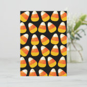 Dolle pret met candy corn kaart (Staand voorkant)