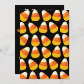 Dolle pret met candy corn kaart (Voorkant / Achterkant)