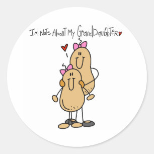 Dolle pret met mijn kleindochter ronde sticker