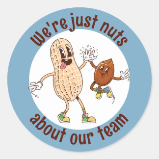 Dolle pret met onze team employee treat award stic ronde sticker