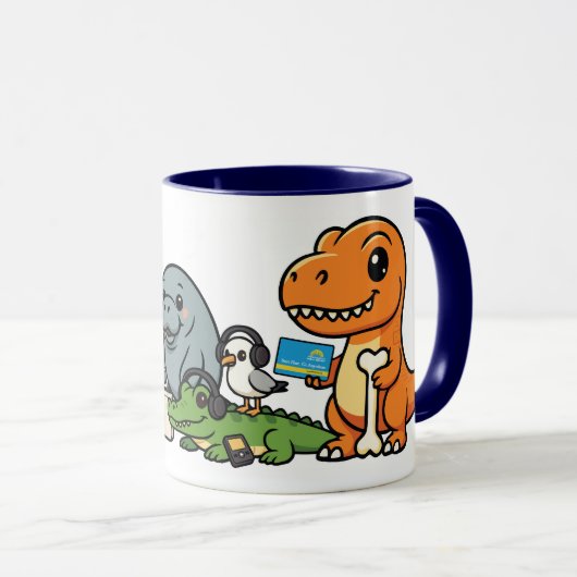 Dolle pret om boeken mok (Voorkant rechts)