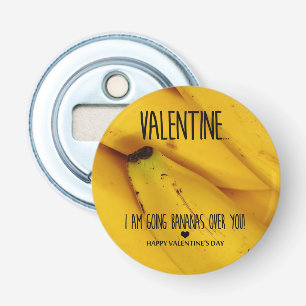 Dolle pret om jou Valentijnsdag Button Flesopener