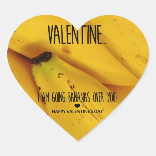 Dolle pret om jou Valentijnsdag Hart Sticker (Voorkant)