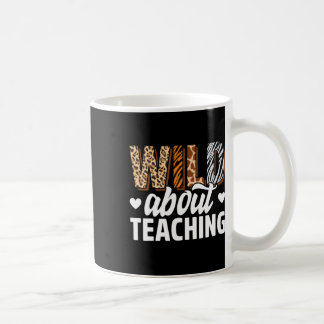Dolle pret om les te geven docent terug naar schoo koffiemok