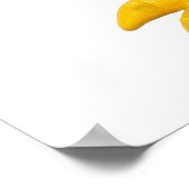 Dolle Purperen Monster Baby Shower Kraam Poster (Hoek)