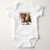 Dolle Rendier Baby Bodypakje Romper (Voorkant)