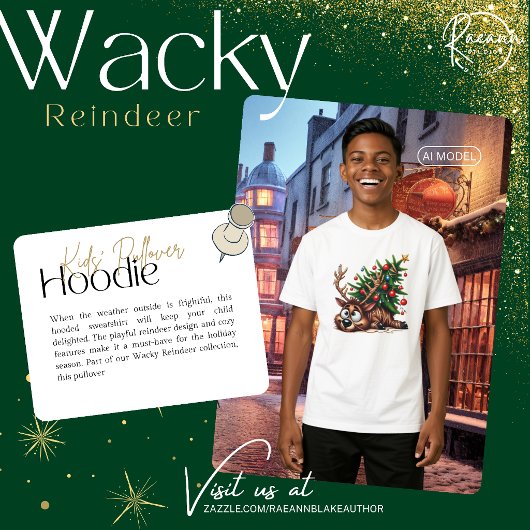 Dolle Rendier Kindertrui met capuchon