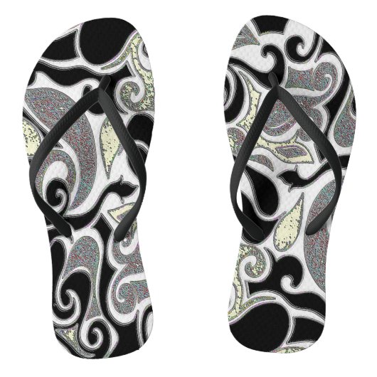 Dolle Retro Draaikolk Teenslippers (Voetbed)