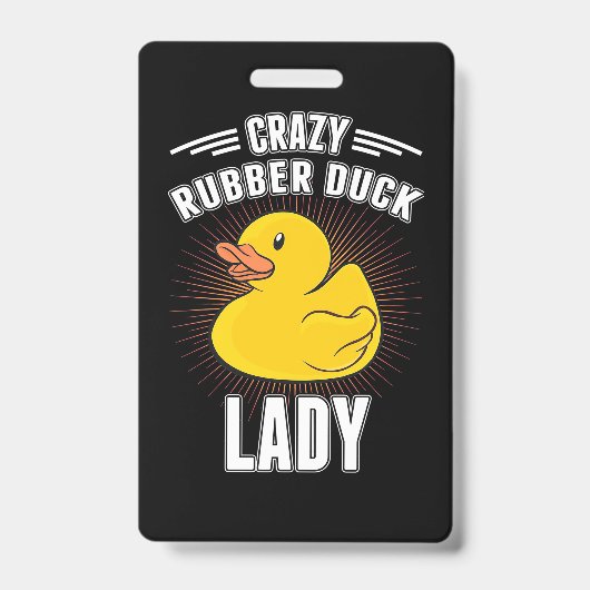 Dolle Rubber Eend Meisje Badge (Voorzijde)