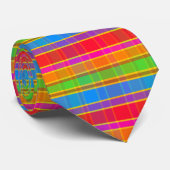 Dolle ruit JM9IBCQ Stropdas (Opgerold)