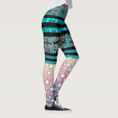 Dolle Schedel En Ster Kousen Leggings (Rechts)