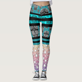Dolle Schedel En Ster Kousen Leggings