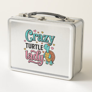 Dolle Schildpad Dame Vintage Gravure Ontwerp_1