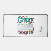 Dolle Schildpad Dame Vintage Gravure Ontwerp_1 Bureaumat (Keyboard & Muis)