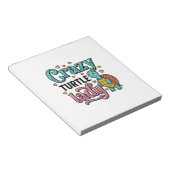Dolle Schildpad Dame Vintage Gravure Ontwerp_1 Notitieblok (Schuin)