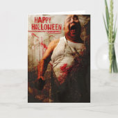 dolle slager halloween kaart (Voorkant)