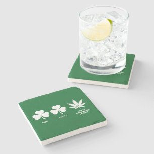 Dolle St. Patricks-feest voor jongens  Stenen Onderzetter