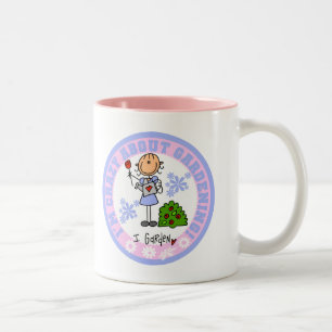 Dolle Tuin T-shirts en Cadeaus Tweekleurige Koffiemok
