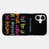 Dolle vangst aangepaste monogram & kleur cases iPhone hoesje (Achterkant horizontaal)