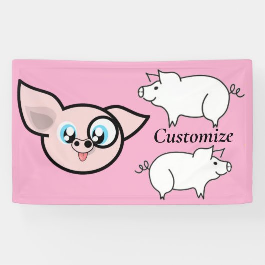 Dolle Varken Lachende Thunder_Cove Spandoek (Horizontaal)