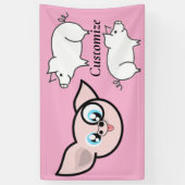 Dolle Varken Lachende Thunder_Cove Spandoek (Verticaal)