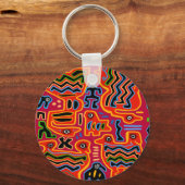 Dolle Vogels met Twee Koppen Sleutelhanger (Voorkant)