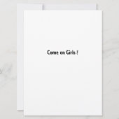 Dolle vrijgezellenfeest aankondiging (Achterkant)