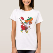 Dolle vrouw die clown loopt t-shirt (Voorkant)
