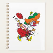 Dolle vrouw die clown speelt planner (Voorkant)